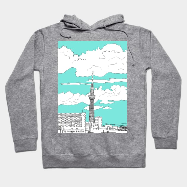 Tokyo Sky Tree Hoodie by lamaisondulapino